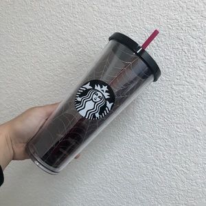 Starbucks fall spiderweb Halloween tumbler